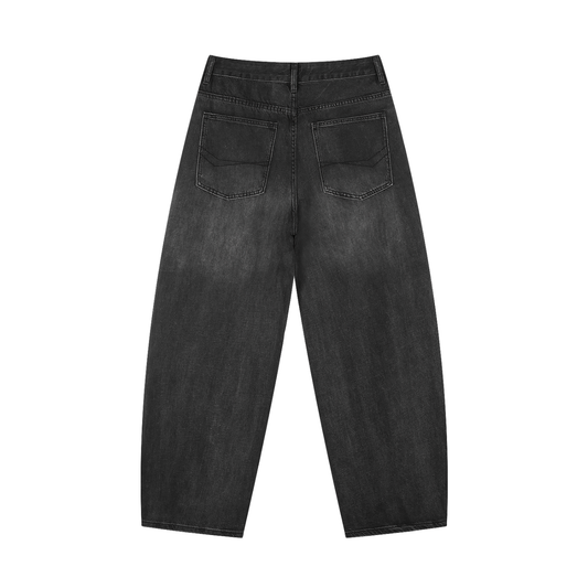 Sunfade Vintage Wash Barrel Leg Jeans