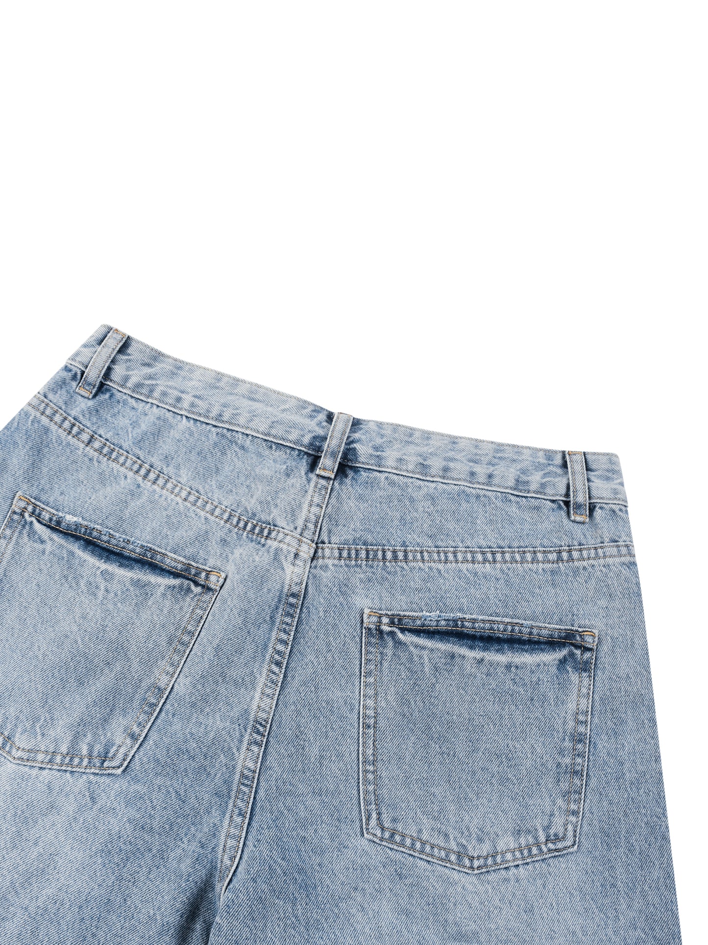 Men’s Vintage Wide Leg Denim Shorts
