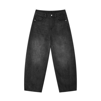 Sunfade Vintage Wash Barrel Leg Jeans