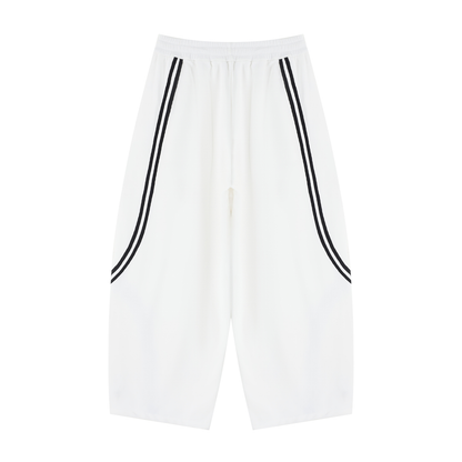 Unisex Wide Leg Piping Sweatpants