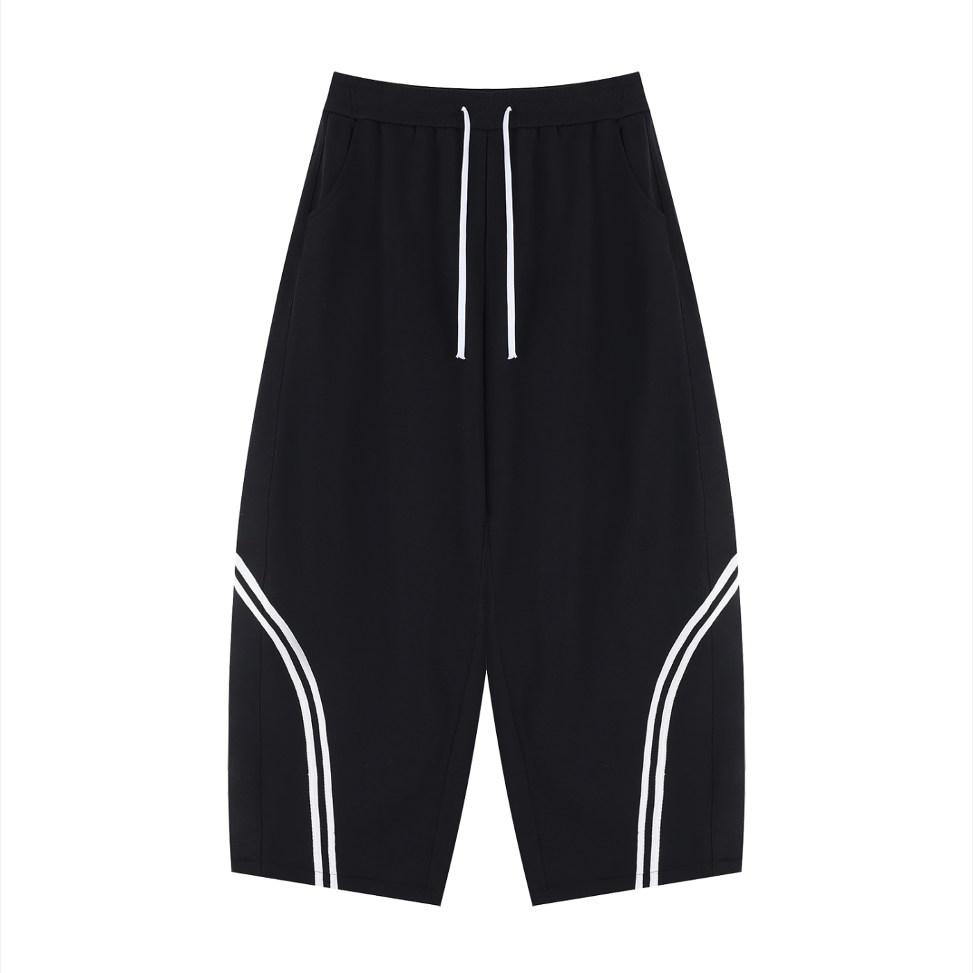 Unisex Wide Leg Piping Sweatpants