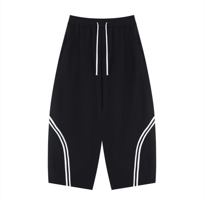 Unisex Wide Leg Piping Sweatpants