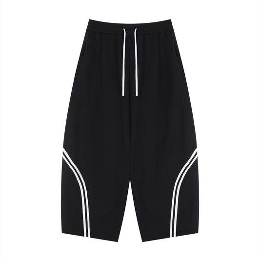 Unisex Wide Leg Piping Sweatpants