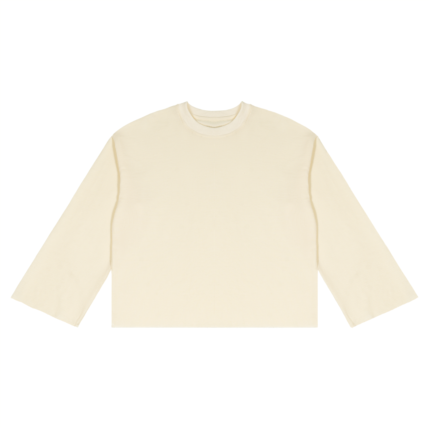 Unisex Waffle Raw Edge T-Shirt