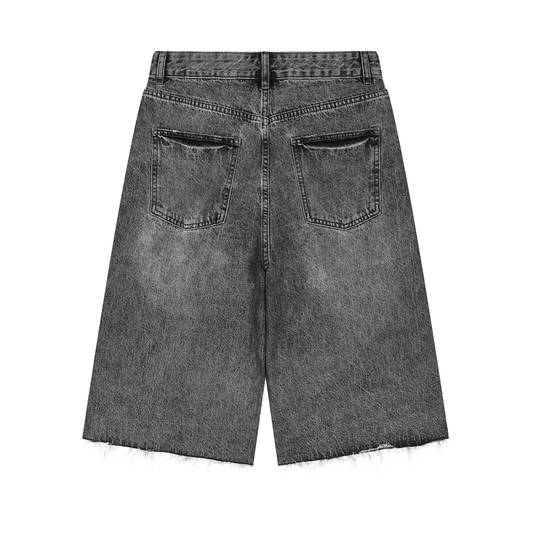 Men’s Vintage Wide Leg Denim Shorts
