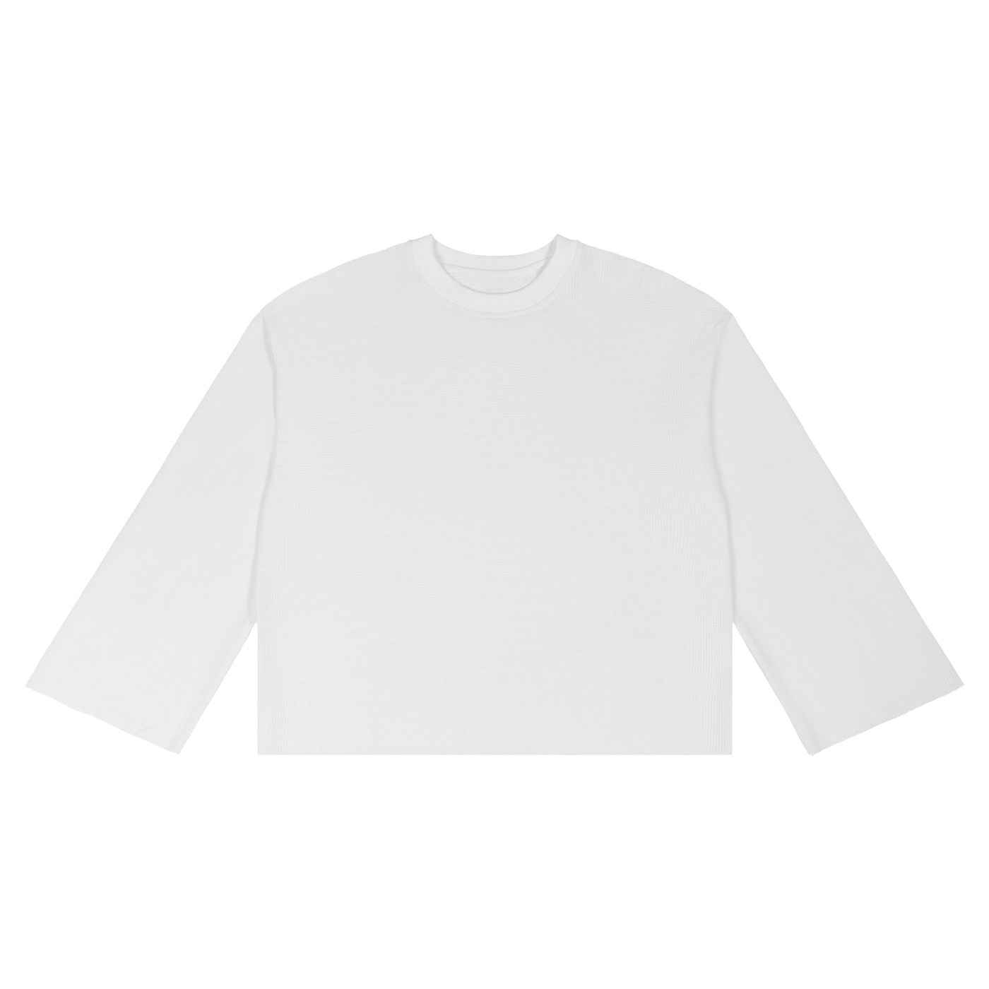 Unisex Waffle Raw Edge T-Shirt