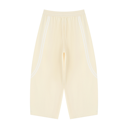 Unisex Wide Leg Piping Sweatpants