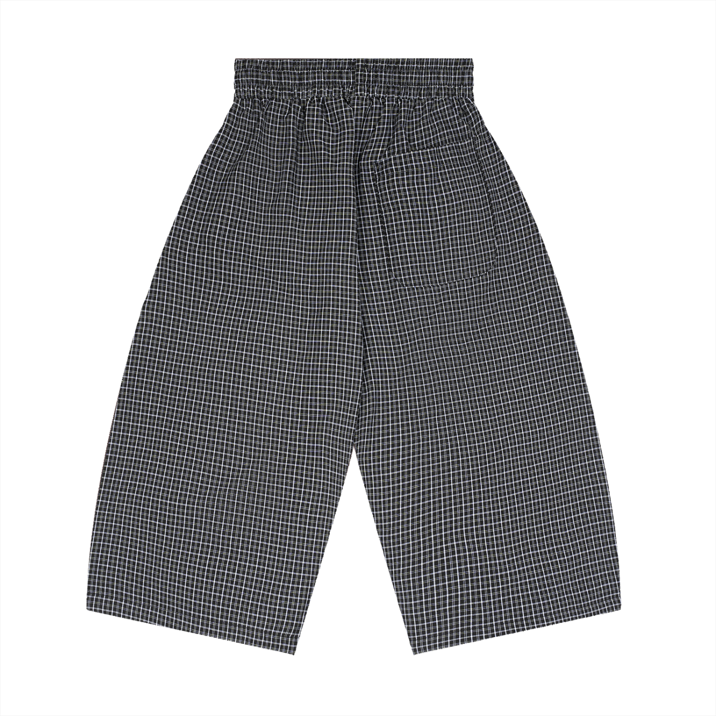 Unisex Plaid Loose Capri Shorts