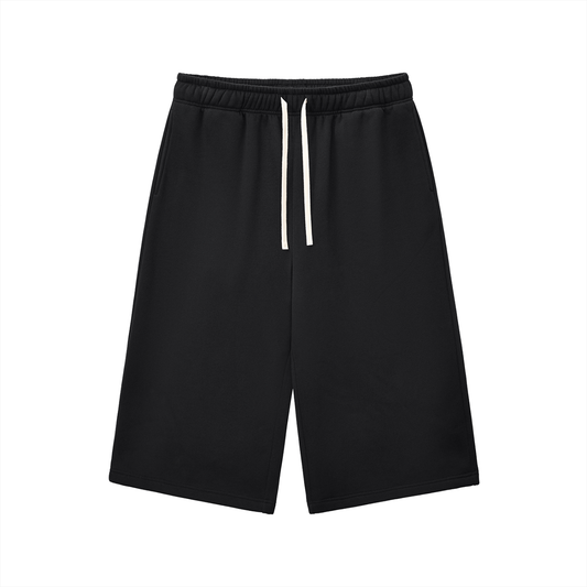 Relaxed Drawstring Three-quarter Sweatpants