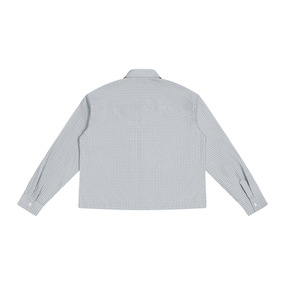 Unisex Boxy Plaid Long Sleeve Shirt