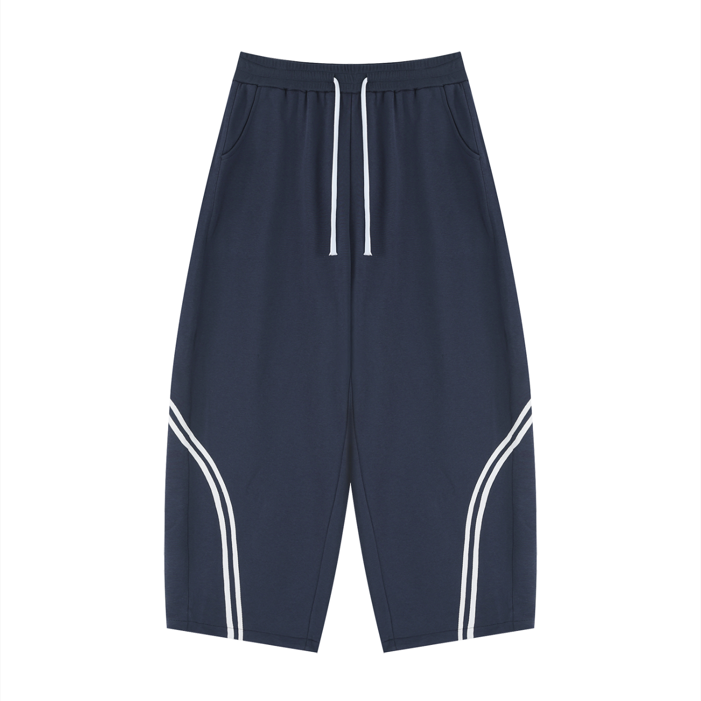 Unisex Wide Leg Piping Sweatpants