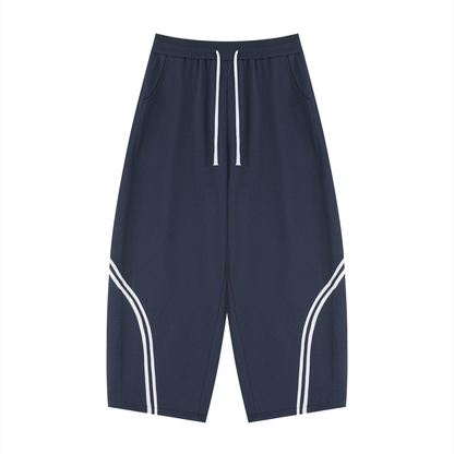 Unisex Wide Leg Piping Sweatpants