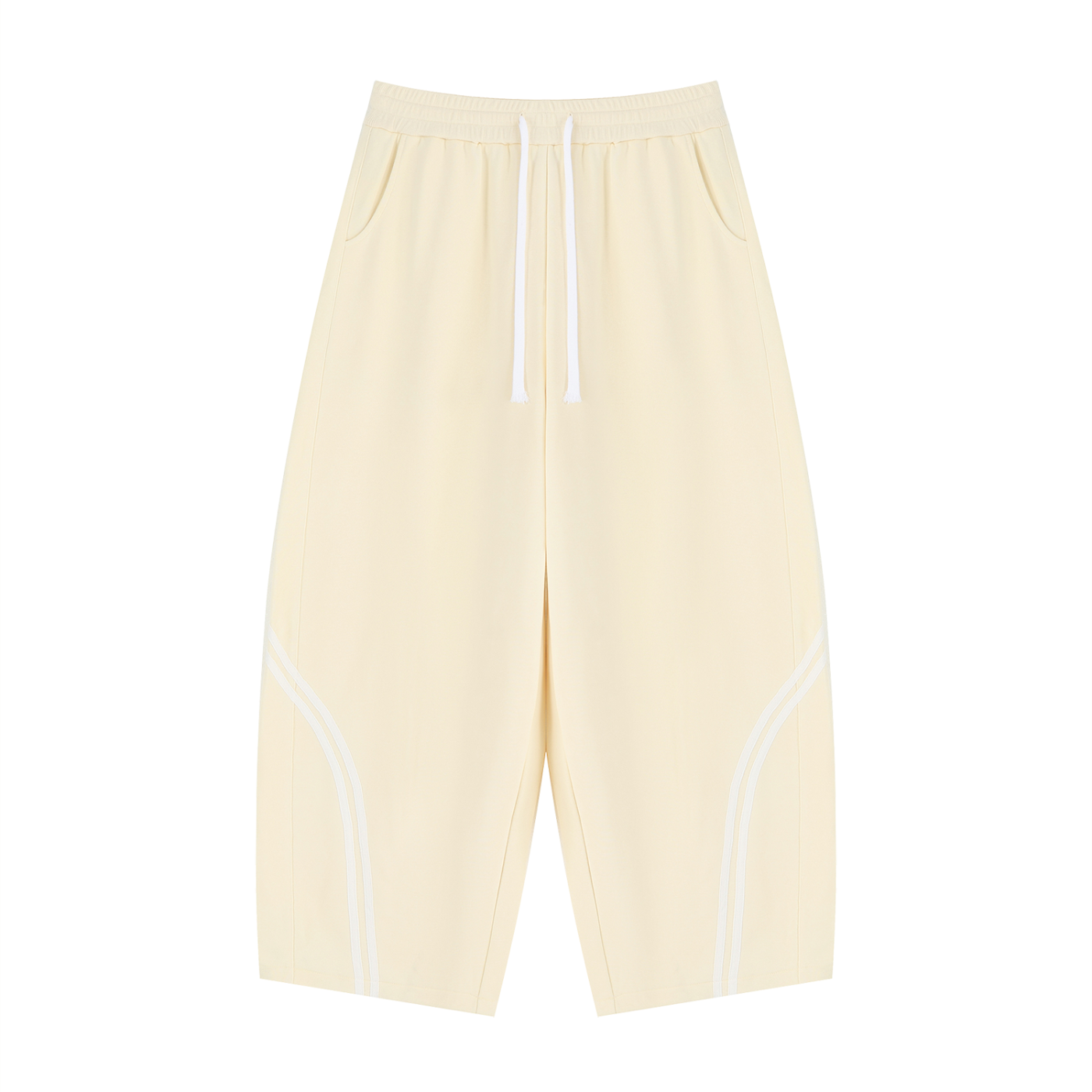 Unisex Wide Leg Piping Sweatpants