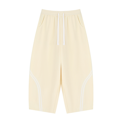 Unisex Wide Leg Piping Sweatpants