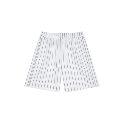 Unisex Striped Loose Fit Shorts