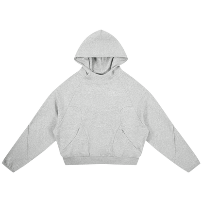 Curved Panel Raglan Hoodie