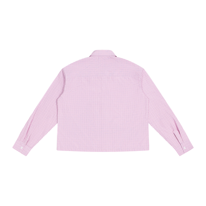 Unisex Boxy Plaid Long Sleeve Shirt
