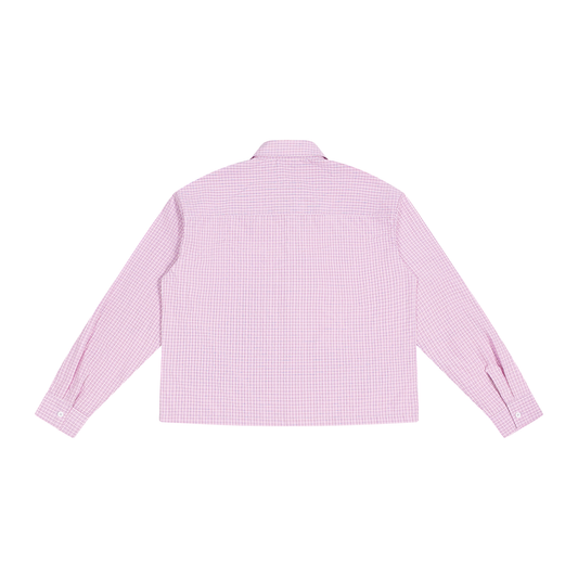 Unisex Boxy Plaid Long Sleeve Shirt