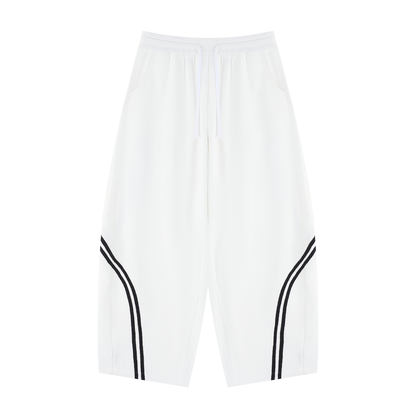 Unisex Wide Leg Piping Sweatpants
