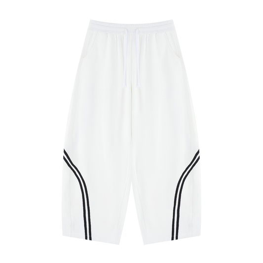 Unisex Wide Leg Piping Sweatpants