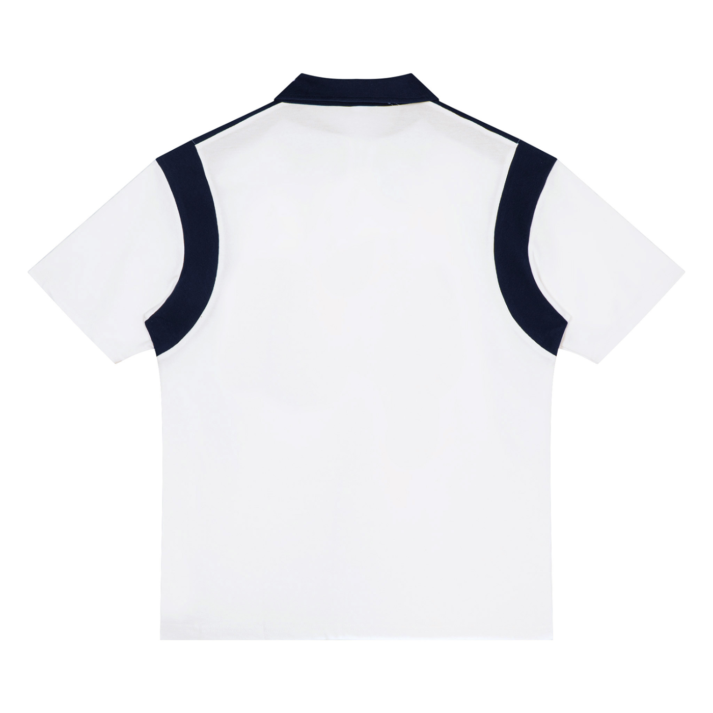 Unisex Color Block Quarter Zip Polo Shirt
