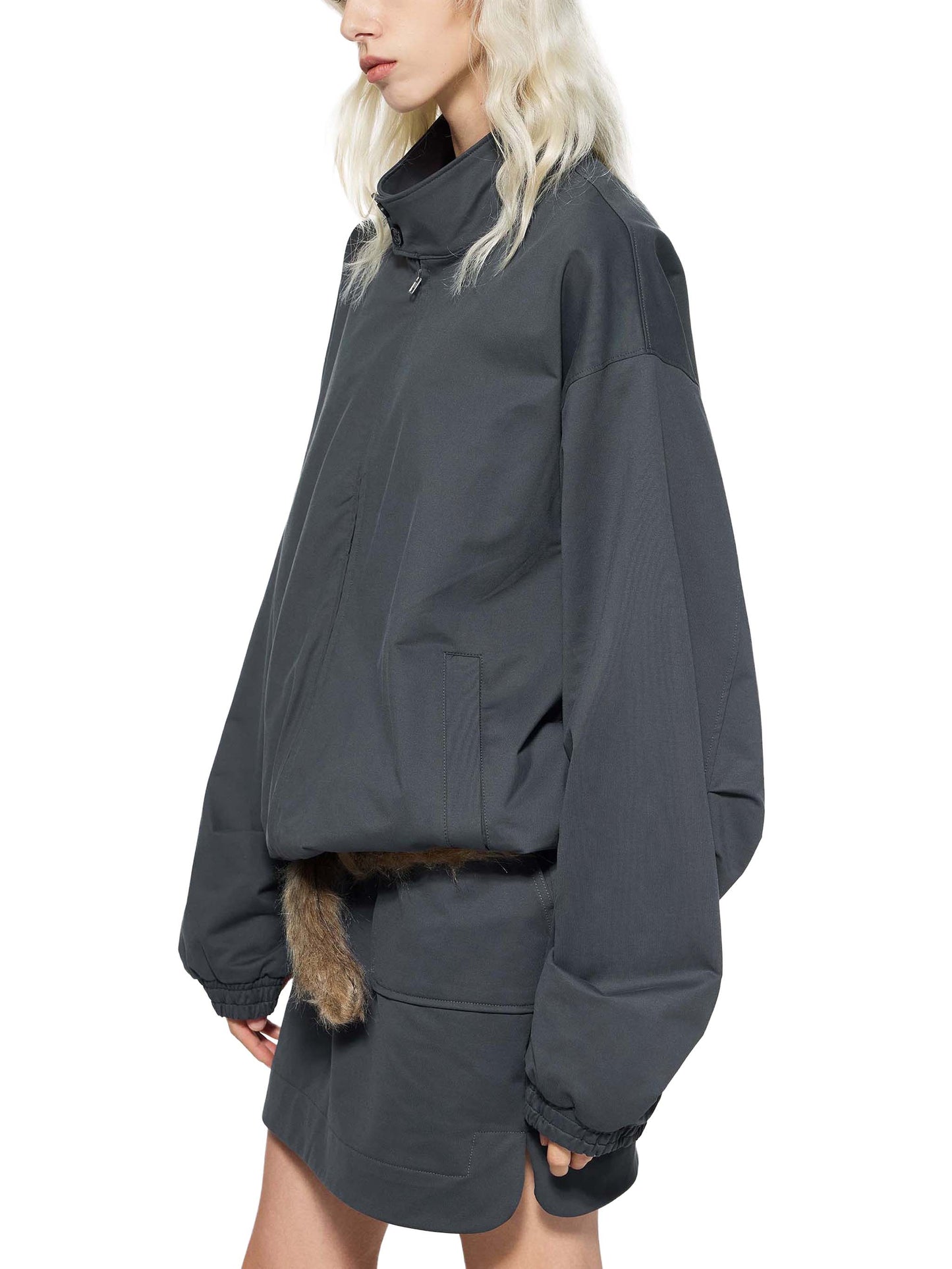 Stand Collar Bomber Jacket