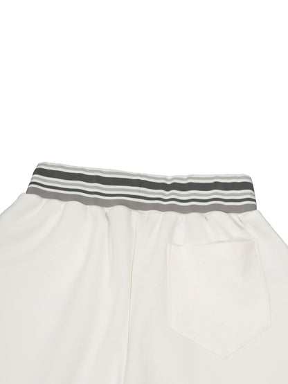 Striped Waist Wide Leg Pants