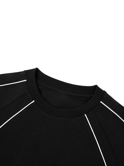 Contrast Stitch Raglan T-Shirt