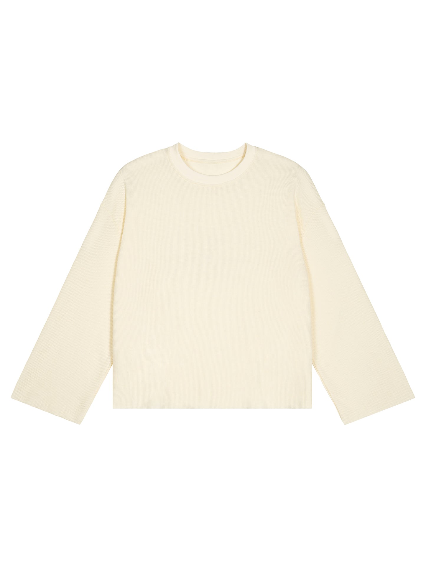 Unisex Waffle Raw Edge T-Shirt