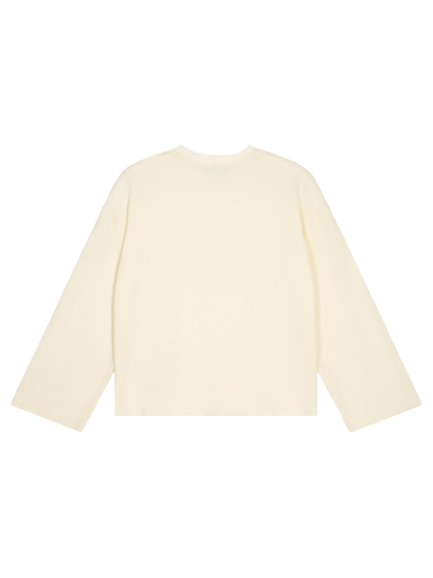Unisex Waffle Raw Edge T-Shirt