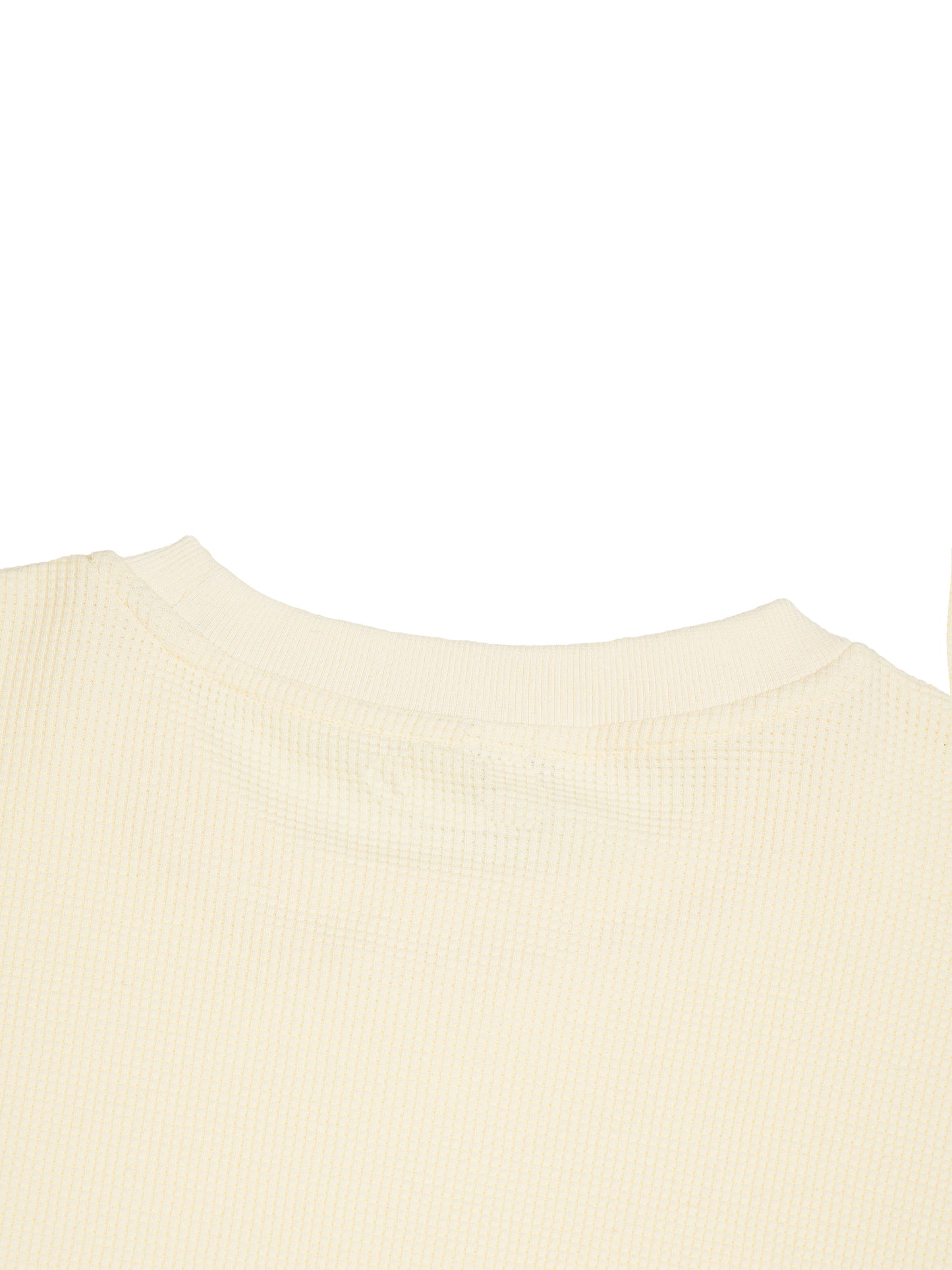 Unisex Waffle Raw Edge T-Shirt