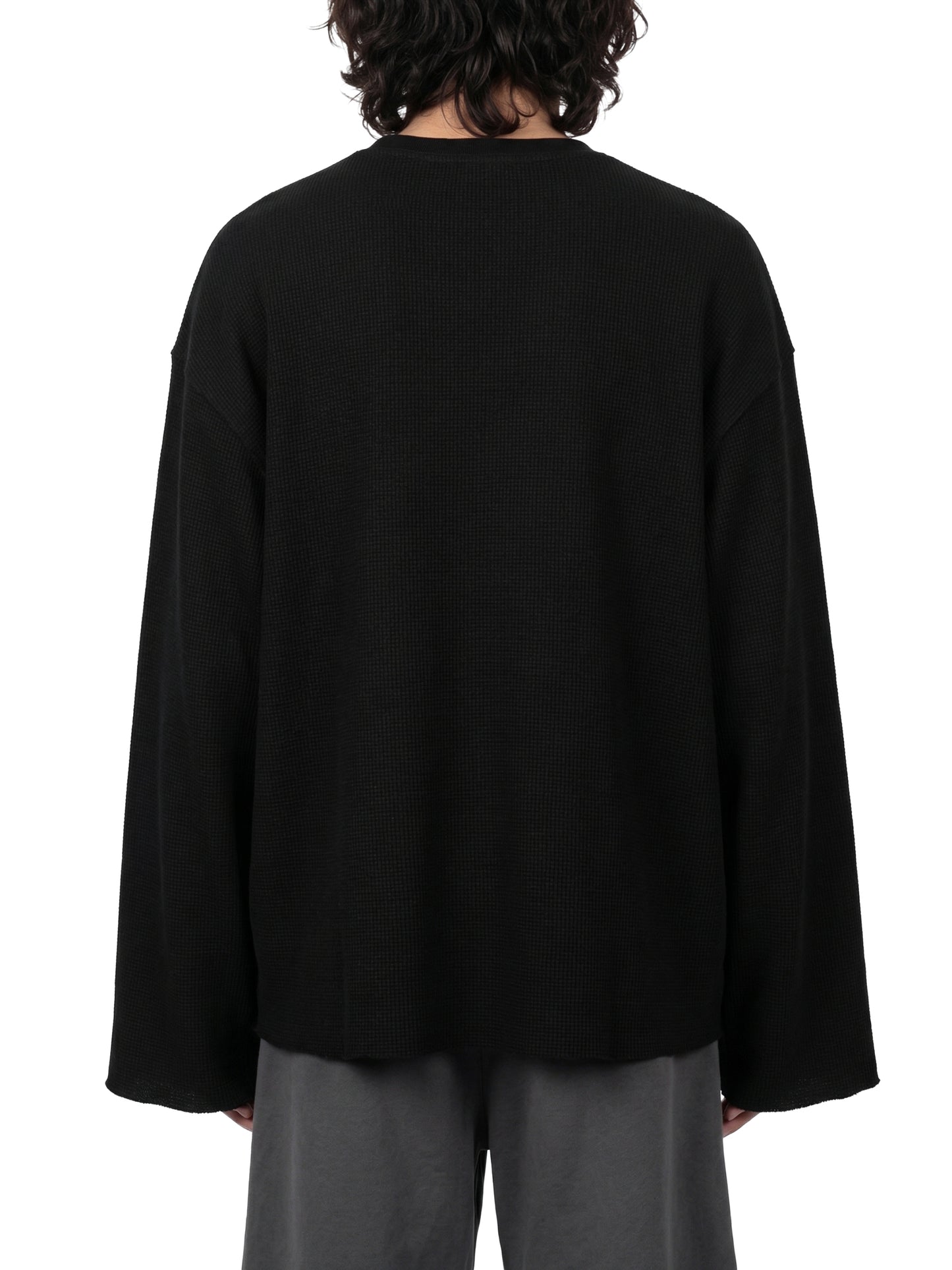 Unisex Waffle Raw Edge T-Shirt