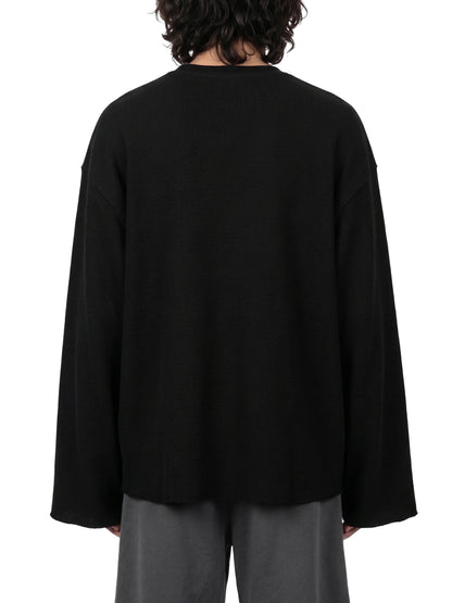 Unisex Waffle Raw Edge T-Shirt