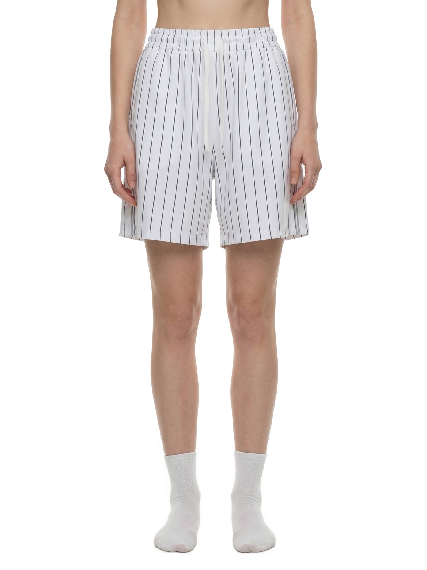 Unisex Striped Loose Fit Shorts