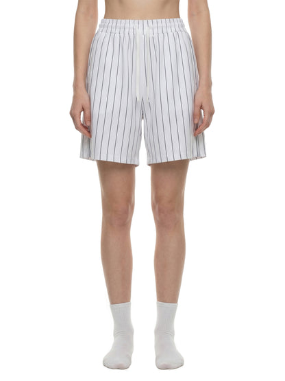 Unisex Striped Loose Fit Shorts