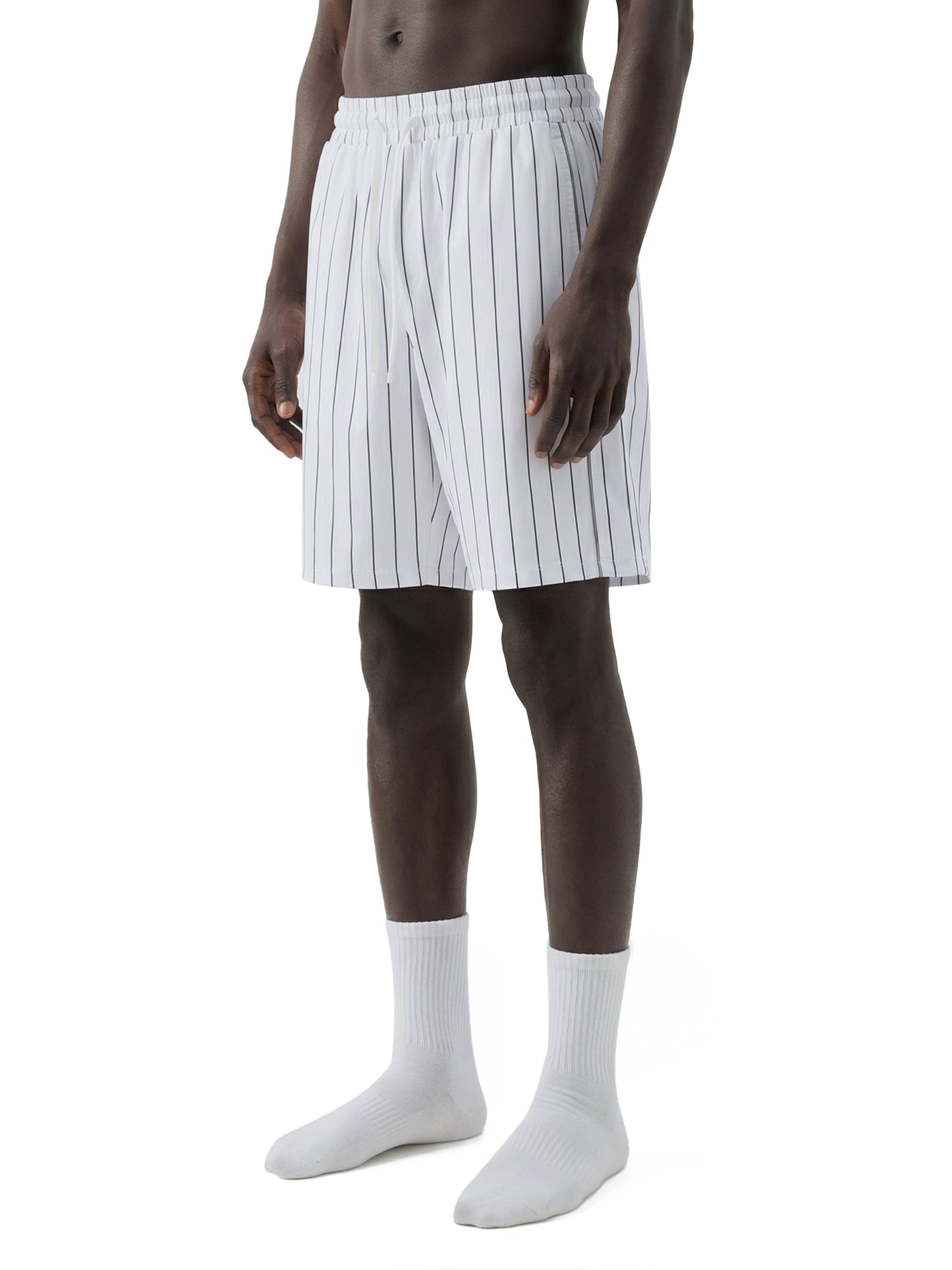Unisex Striped Loose Fit Shorts
