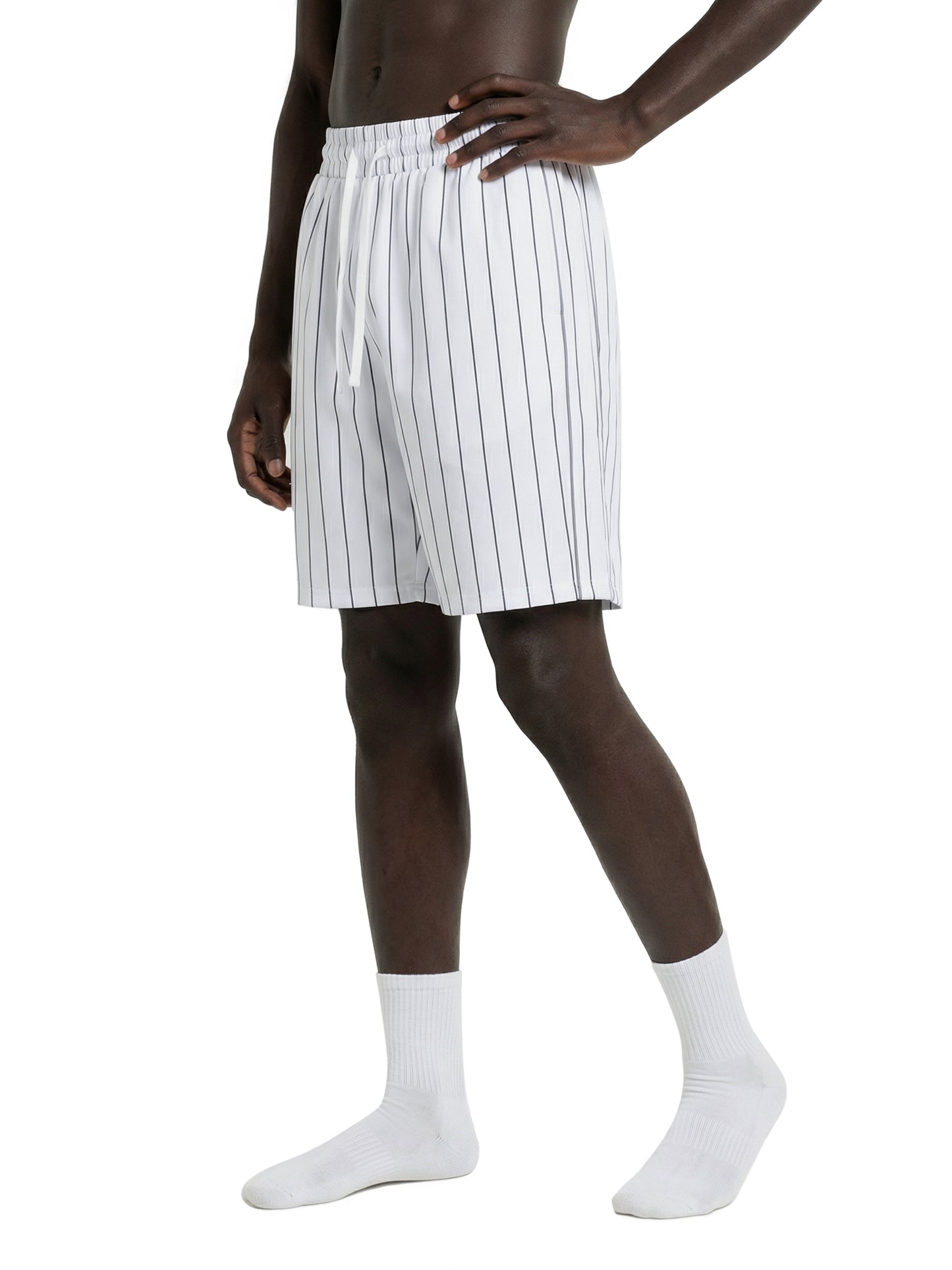 Unisex Striped Loose Fit Shorts
