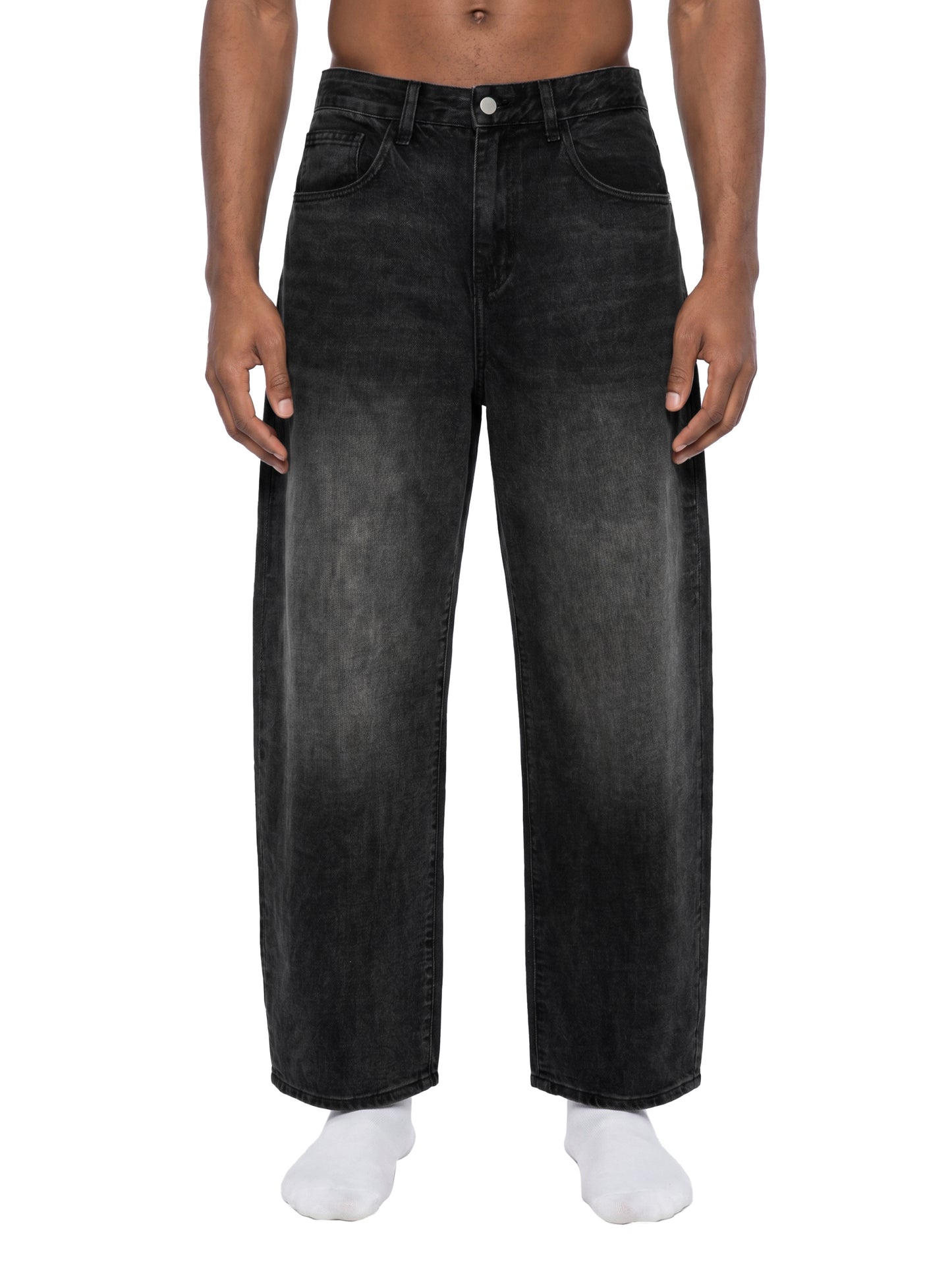 Sunfade Vintage Wash Barrel Leg Jeans