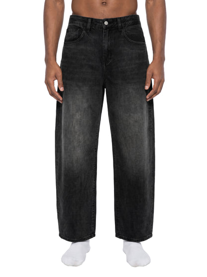 Sunfade Vintage Wash Barrel Leg Jeans
