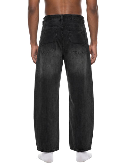 Sunfade Vintage Wash Barrel Leg Jeans