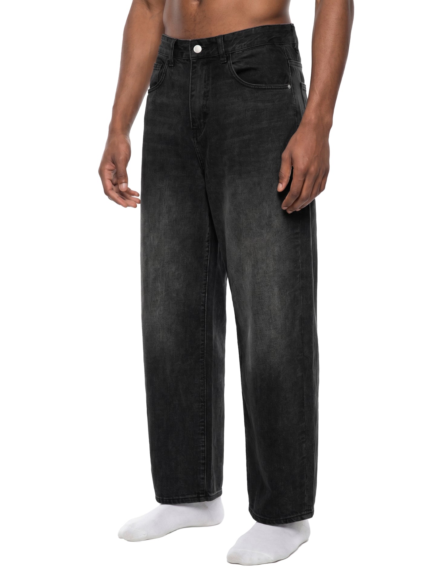 Sunfade Vintage Wash Barrel Leg Jeans