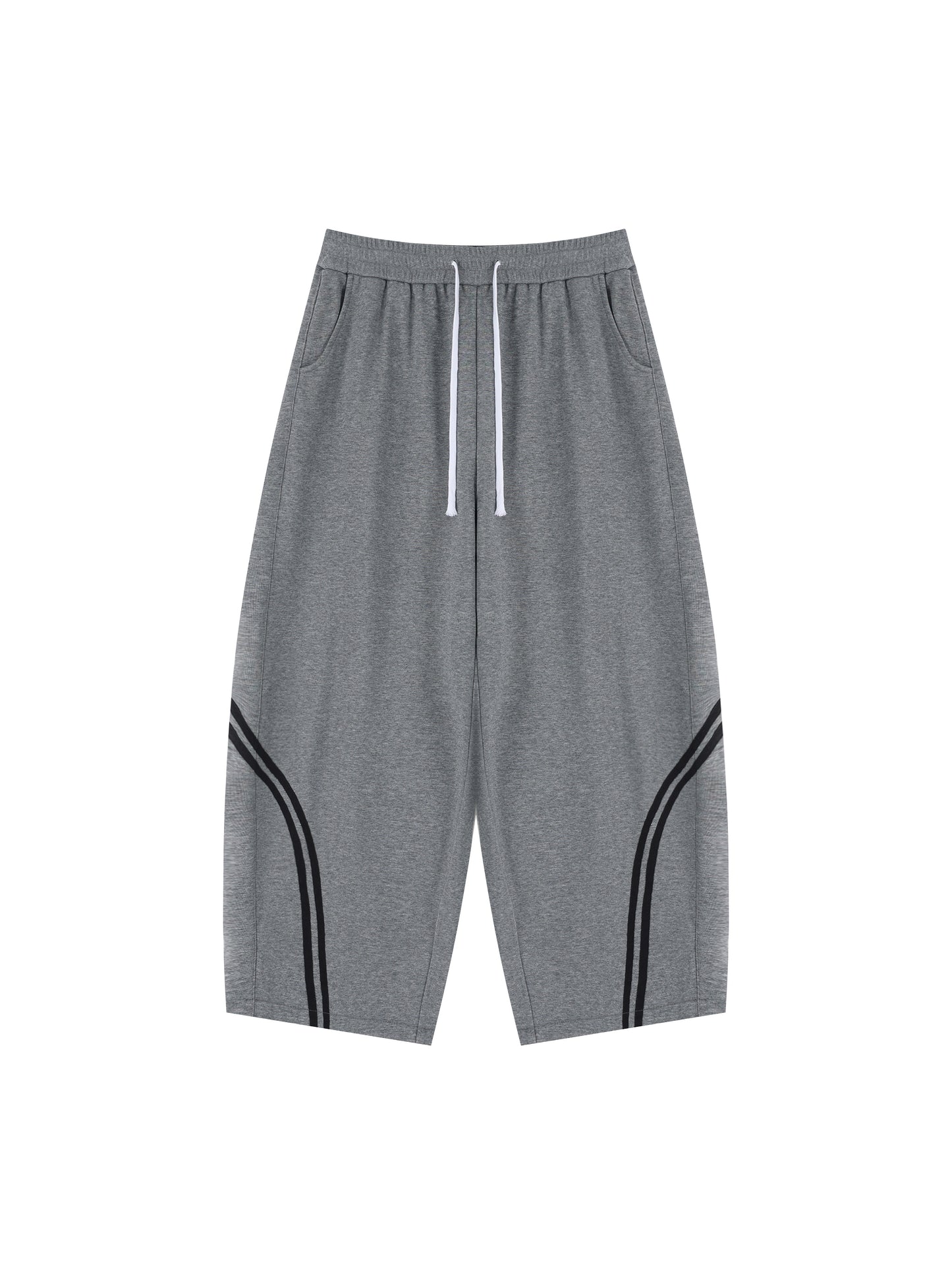 Unisex Wide Leg Piping Sweatpants