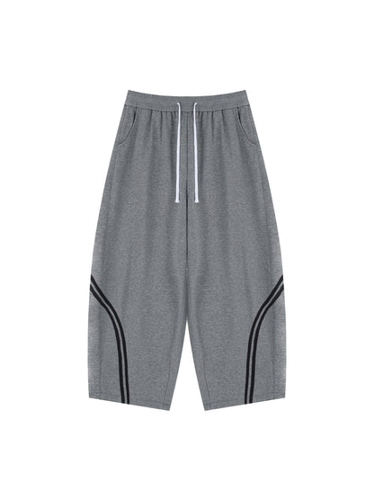 Unisex Wide Leg Piping Sweatpants