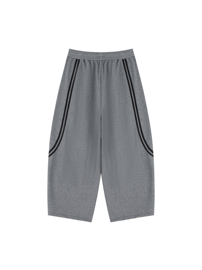 Unisex Wide Leg Piping Sweatpants