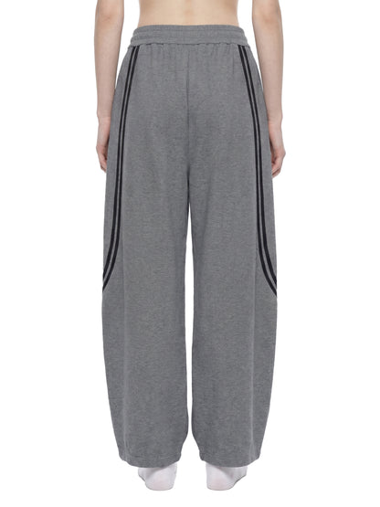 Unisex Wide Leg Piping Sweatpants