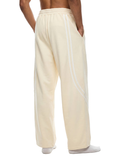 Unisex Wide Leg Piping Sweatpants