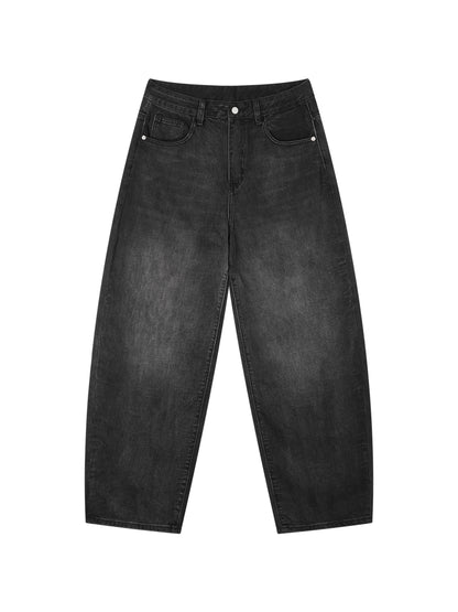 Sunfade Vintage Wash Barrel Leg Jeans