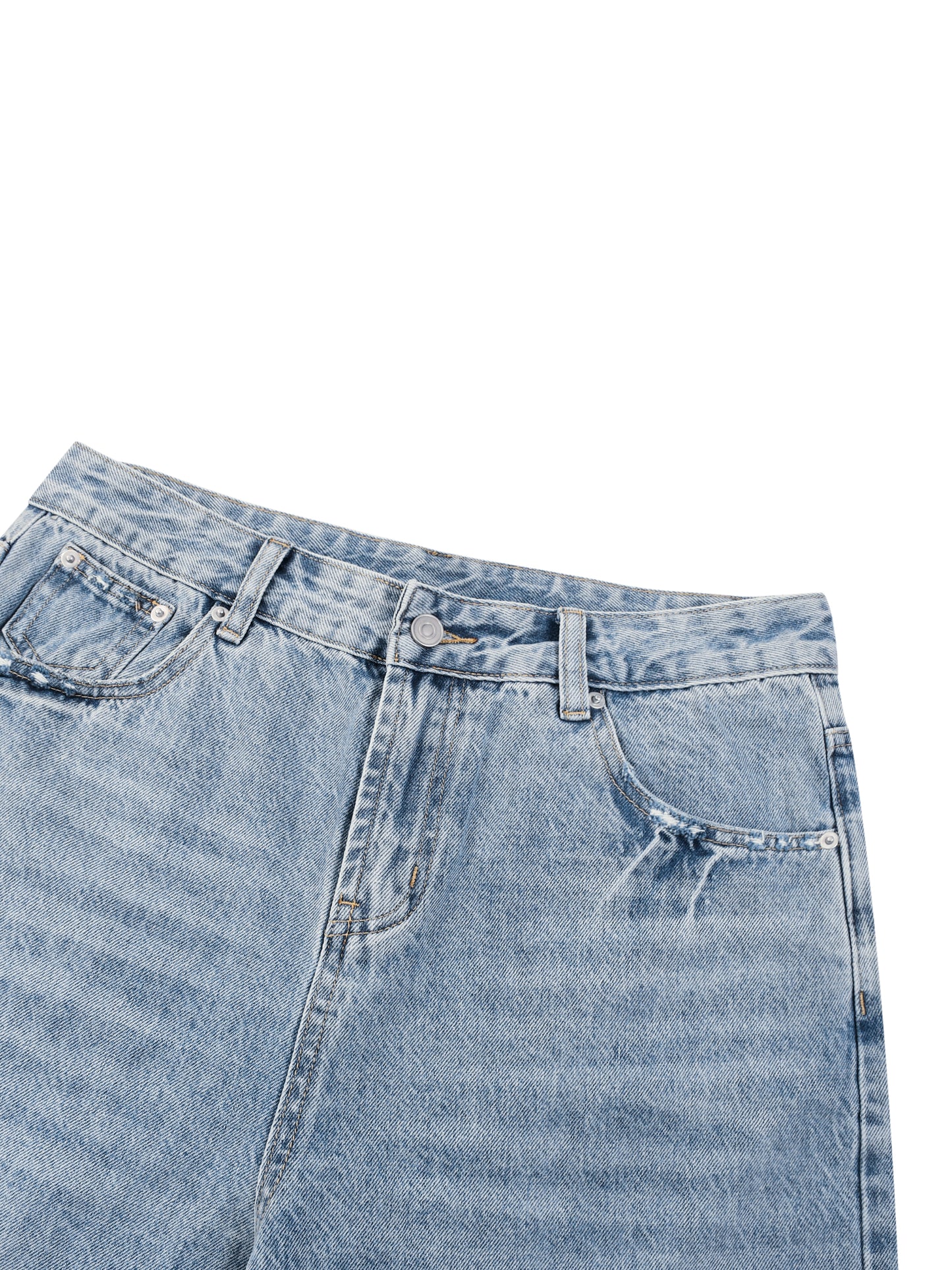 Men’s Vintage Wide Leg Denim Shorts