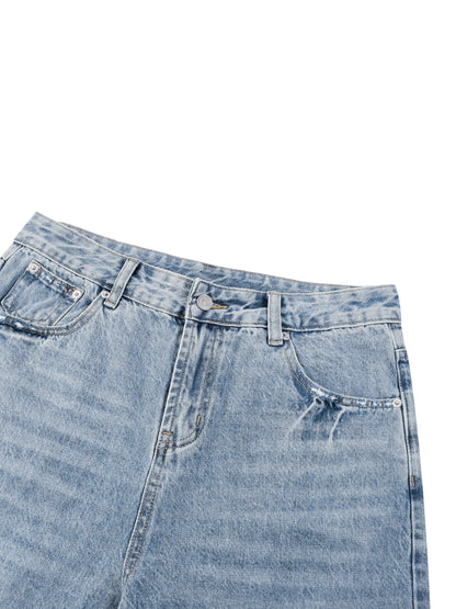 Men’s Vintage Wide Leg Denim Shorts