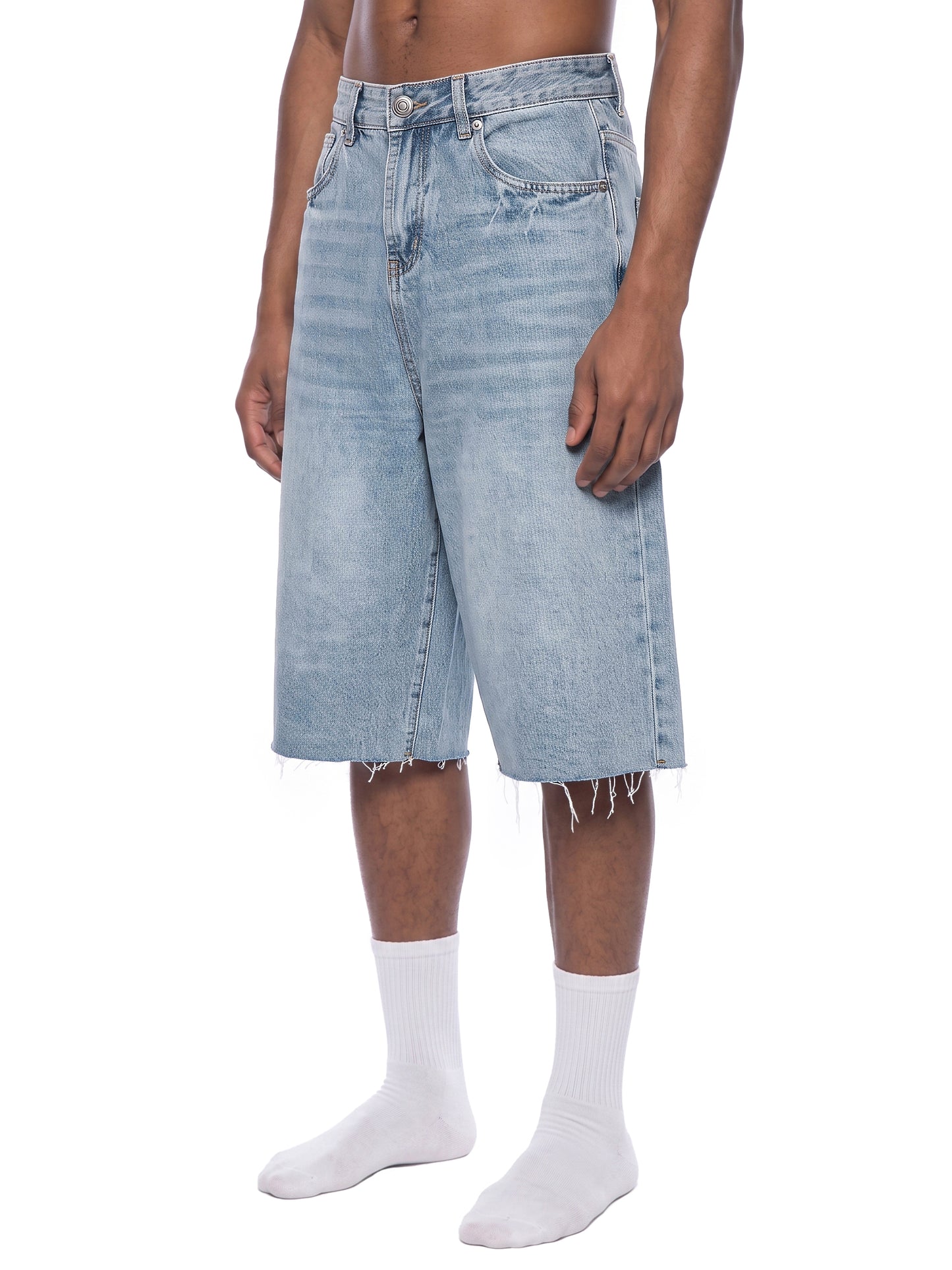 Men’s Vintage Wide Leg Denim Shorts
